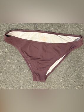 Shade & Shore Women's Mauve Bikini Bottom - Low-Rise Swim Brief